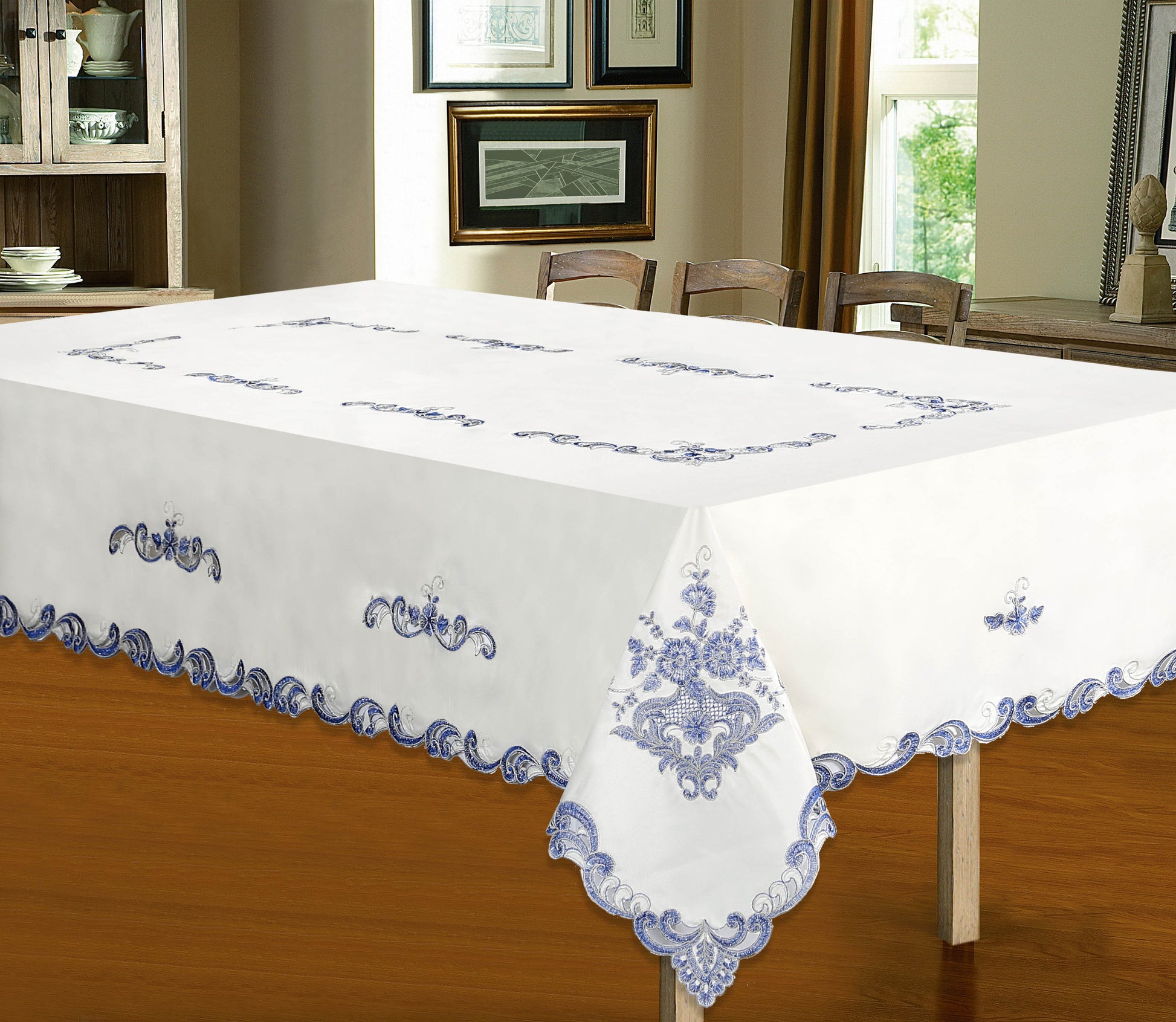 Lindsay - Embroidered Tablecloth - Glory Home Design