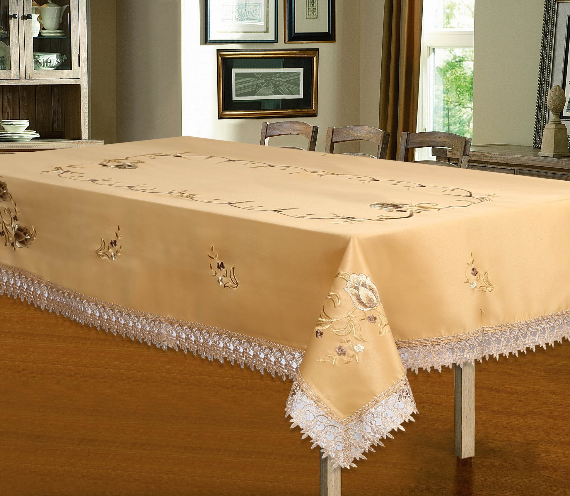 Tiffany - Embroidered Tablecloth - Glory Home Design