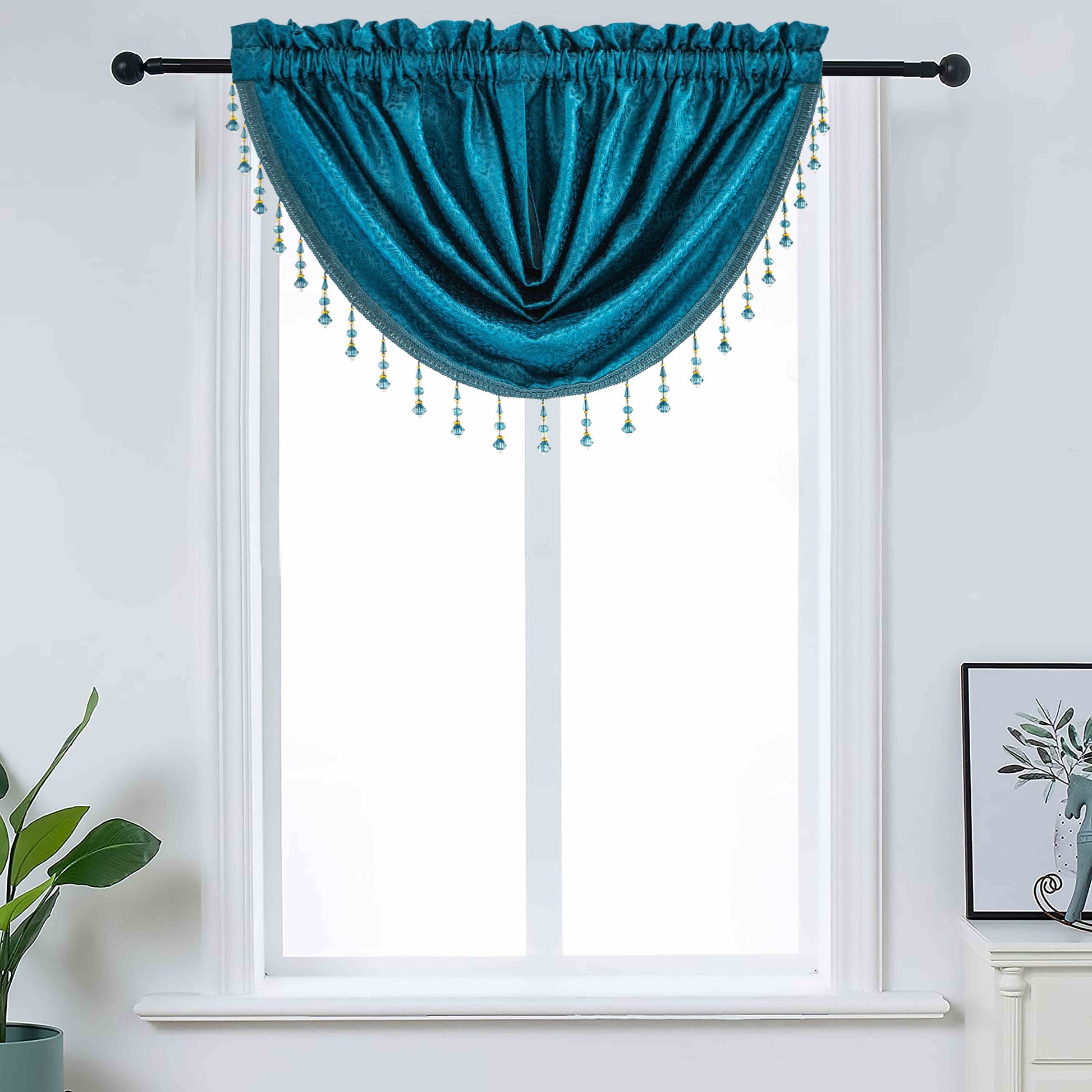 Denise - Embroidered Macrame Jacquard Panel - Valance sold separately - Glory Home Design