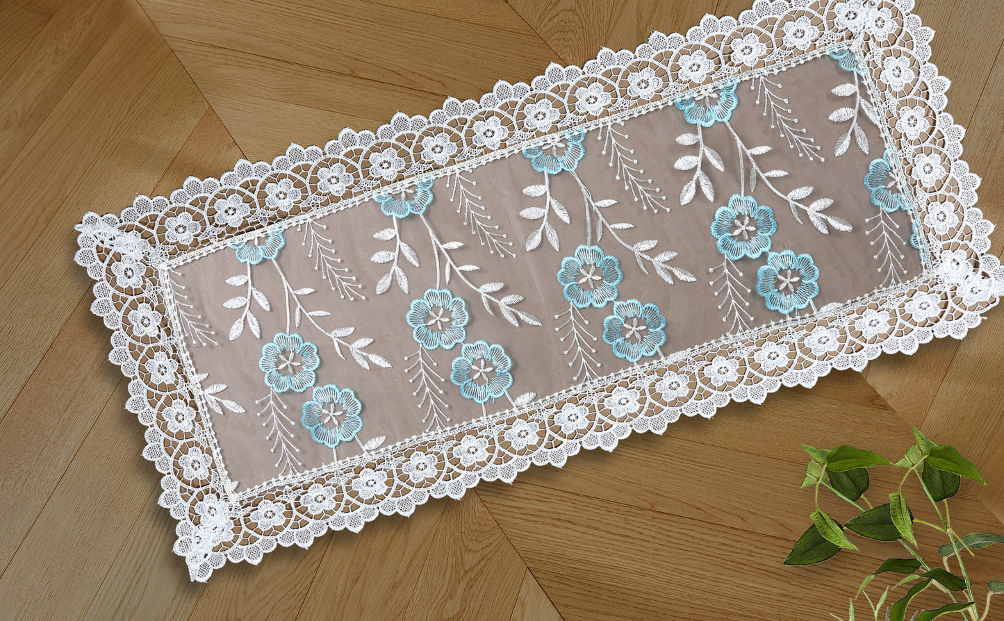 Cassandra - Embroidered Table Runner - Glory Home Design