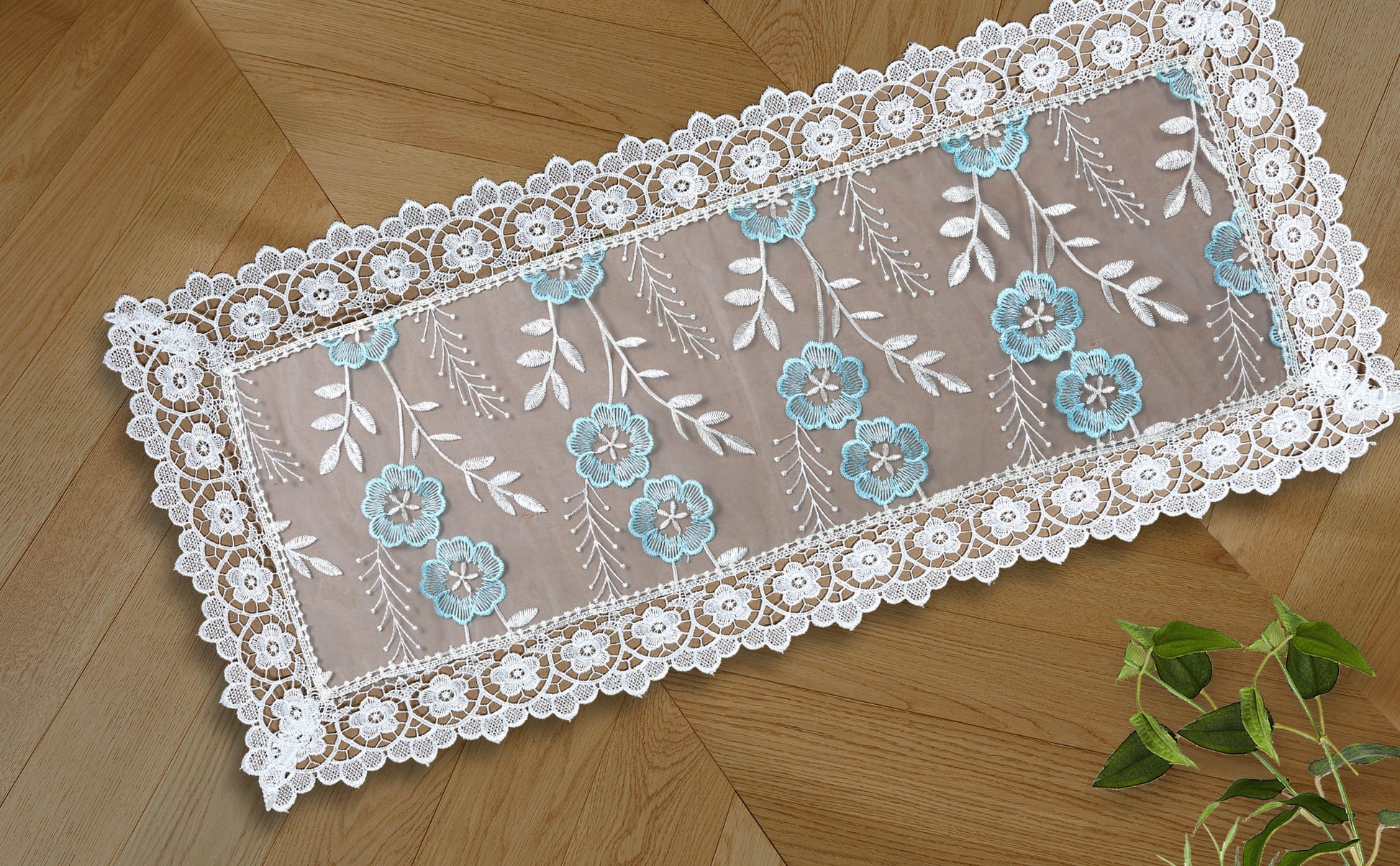 Cassandra - Embroidered Table Runner - Glory Home Design