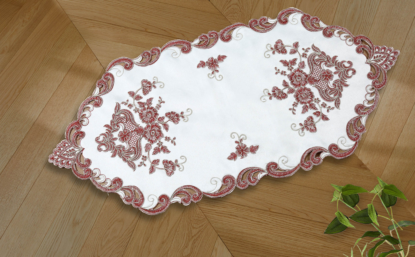 Lindsay - Embroidered Table Runner - Glory Home Design
