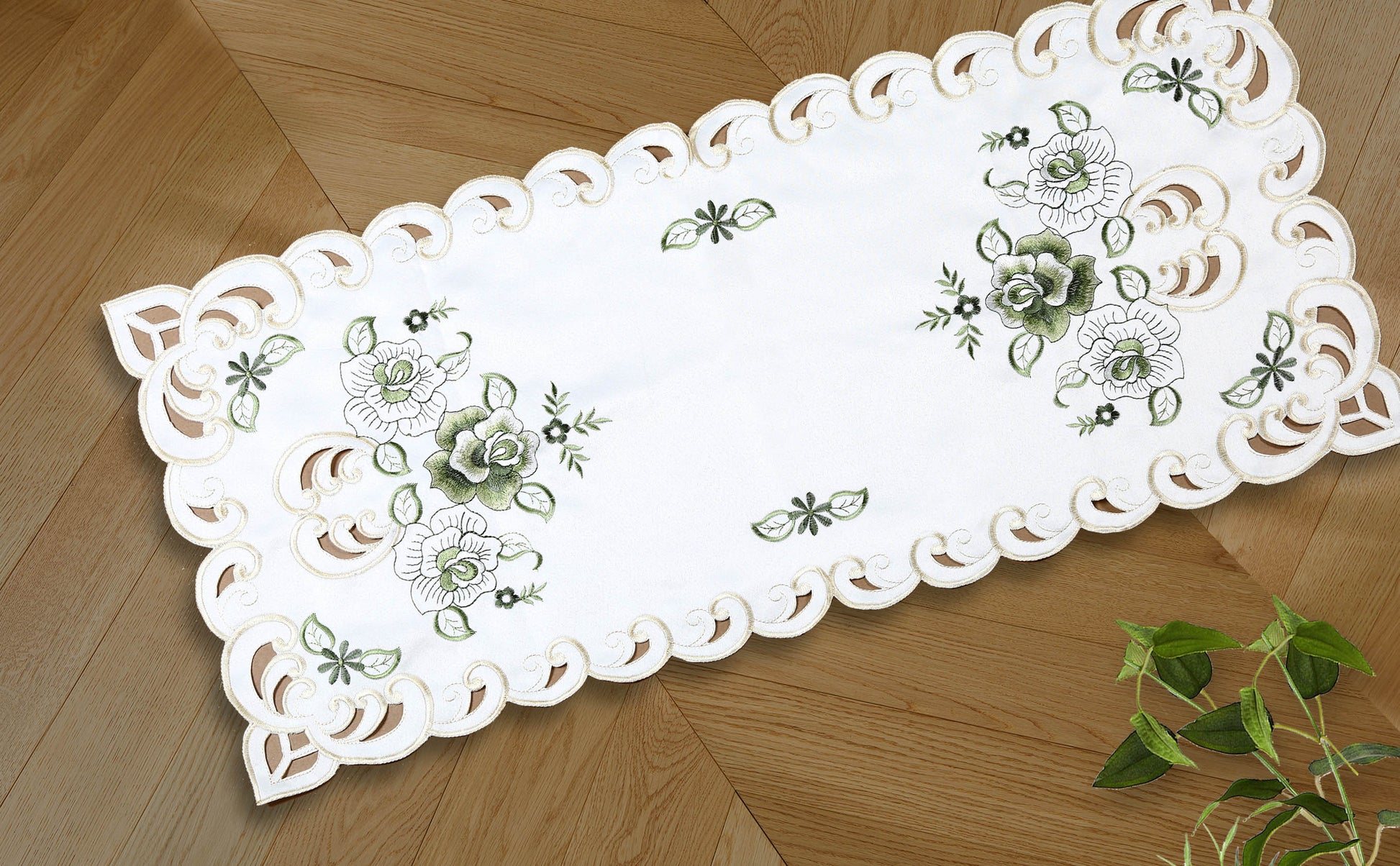 Crystal - Embroidered Table Runner - Glory Home Design