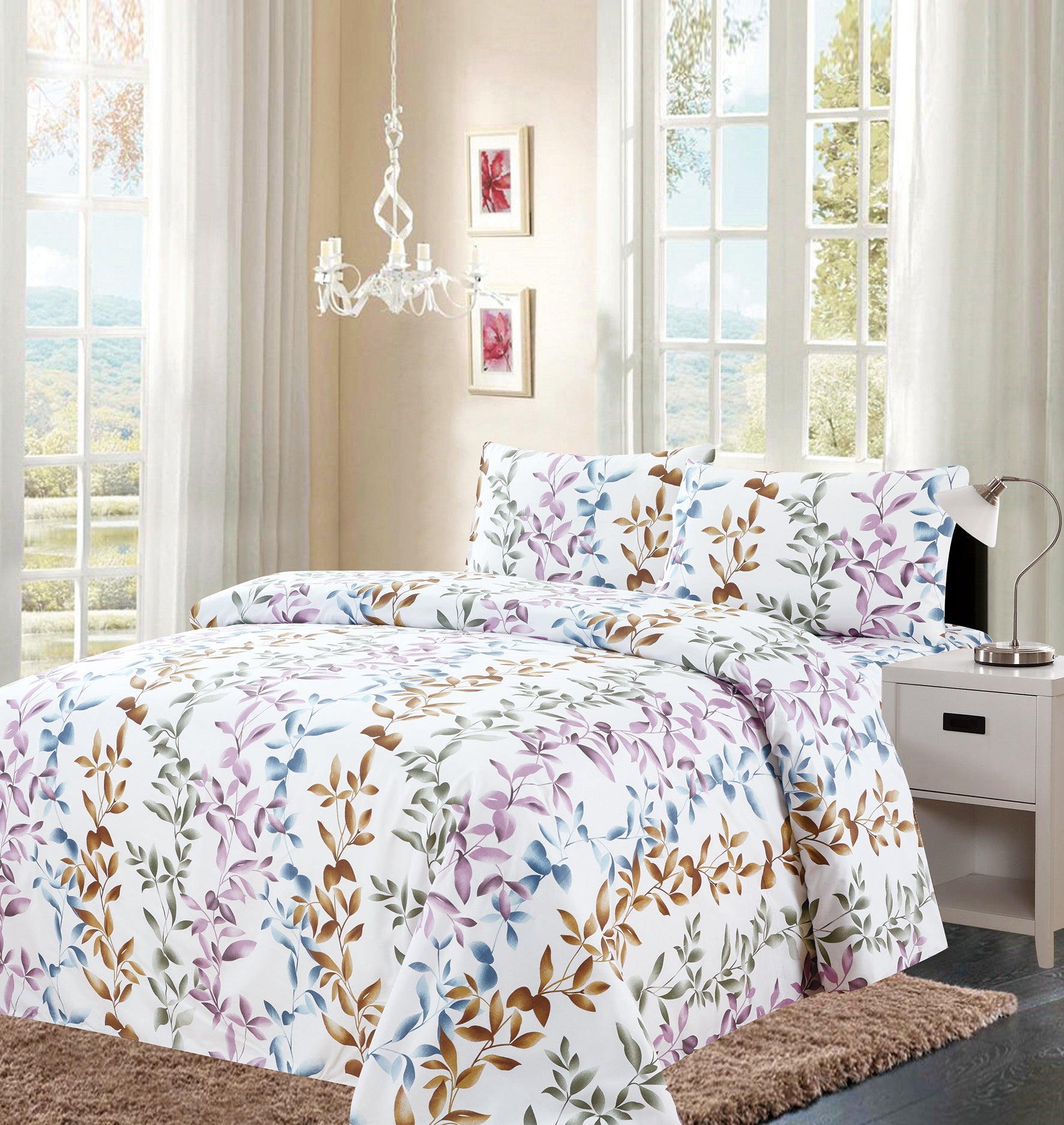 4 Piece Printed Sheet Set - Variation 800-2 Lineup - Glory Home Design