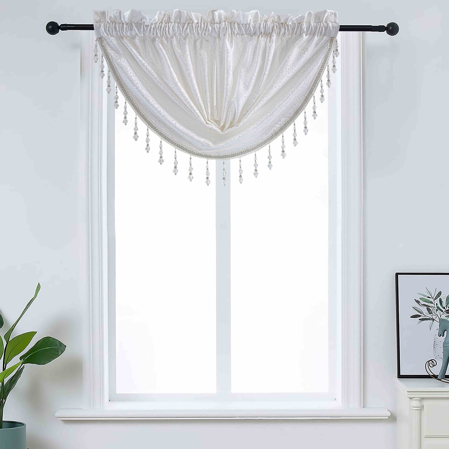 Denise - Embroidered Macrame Jacquard Panel - Valance sold separately - Glory Home Design