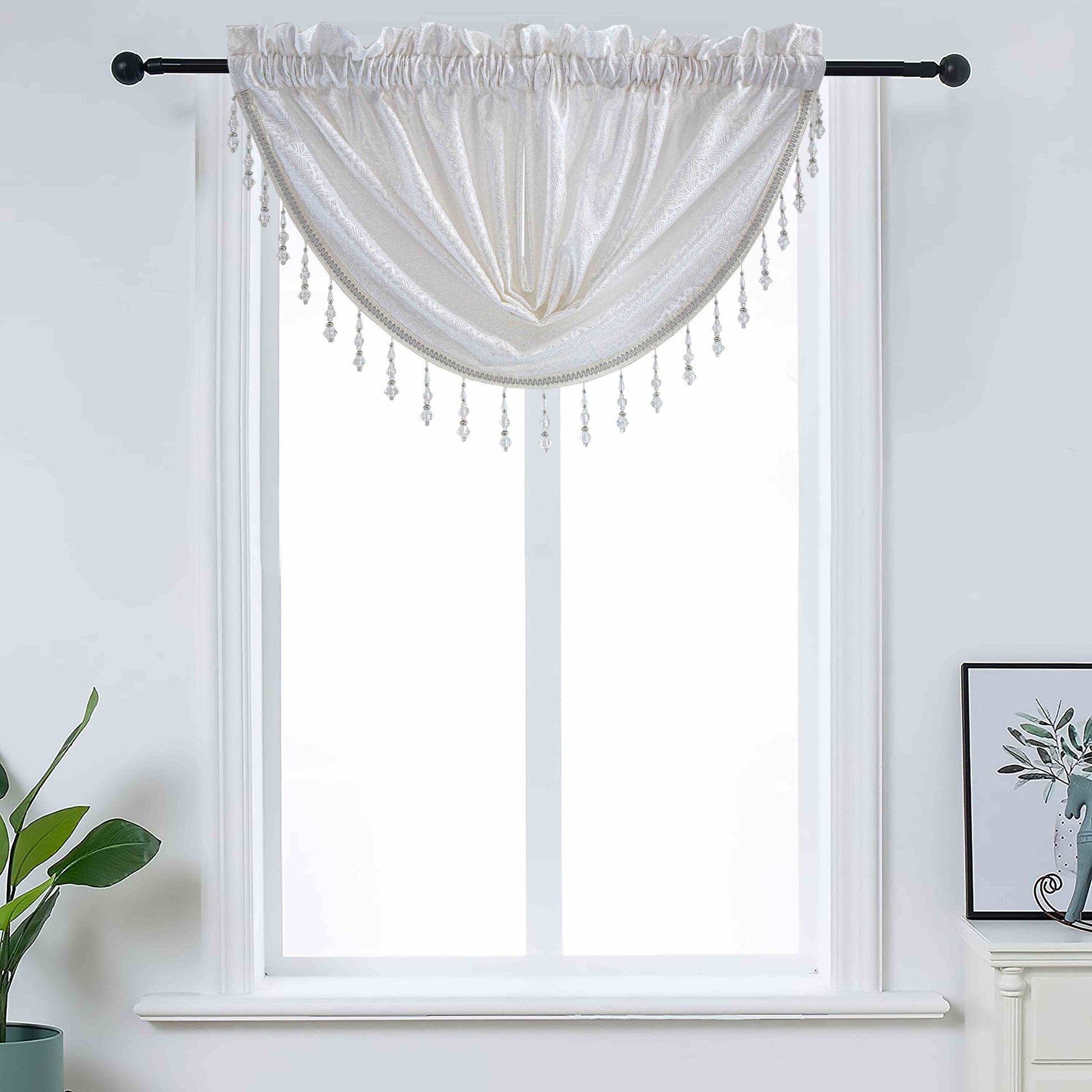Denise - Embroidered Macrame Jacquard Panel - Valance sold separately - Glory Home Design