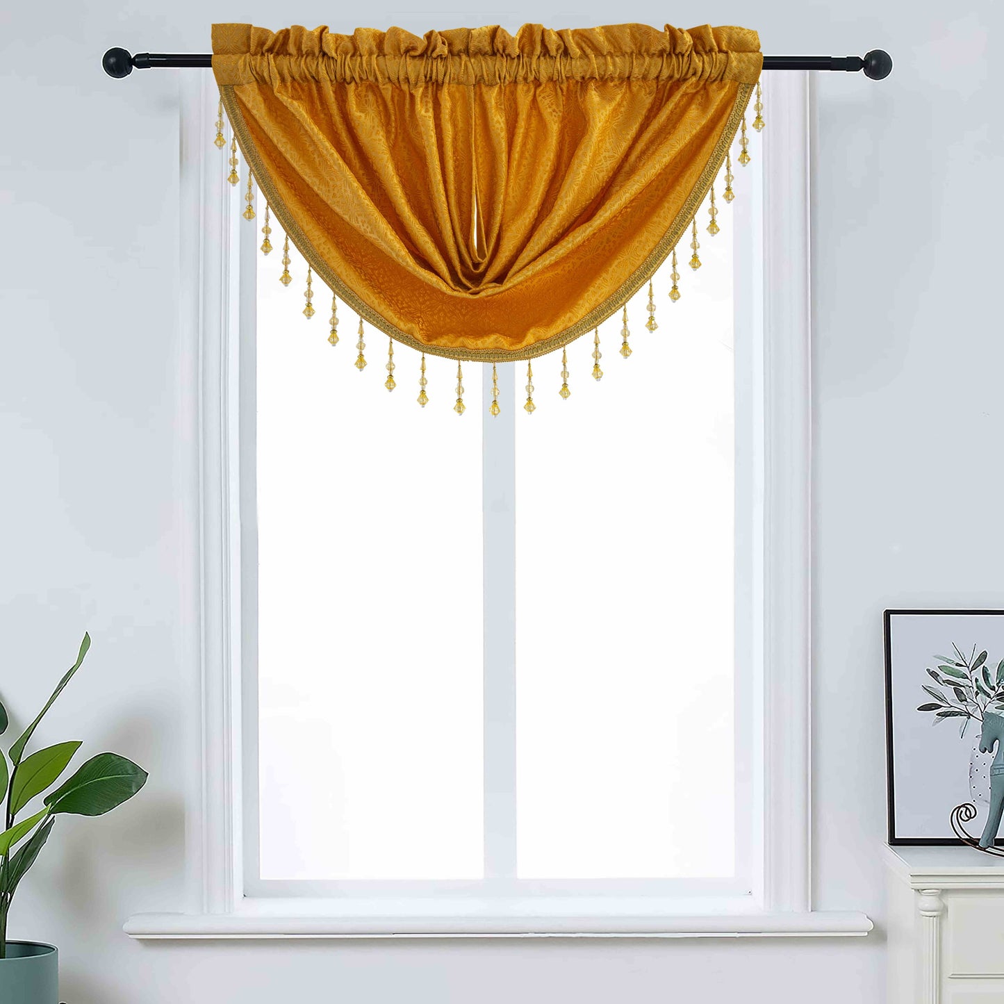 Denise - Embroidered Macrame Jacquard Panel - Valance sold separately - Glory Home Design