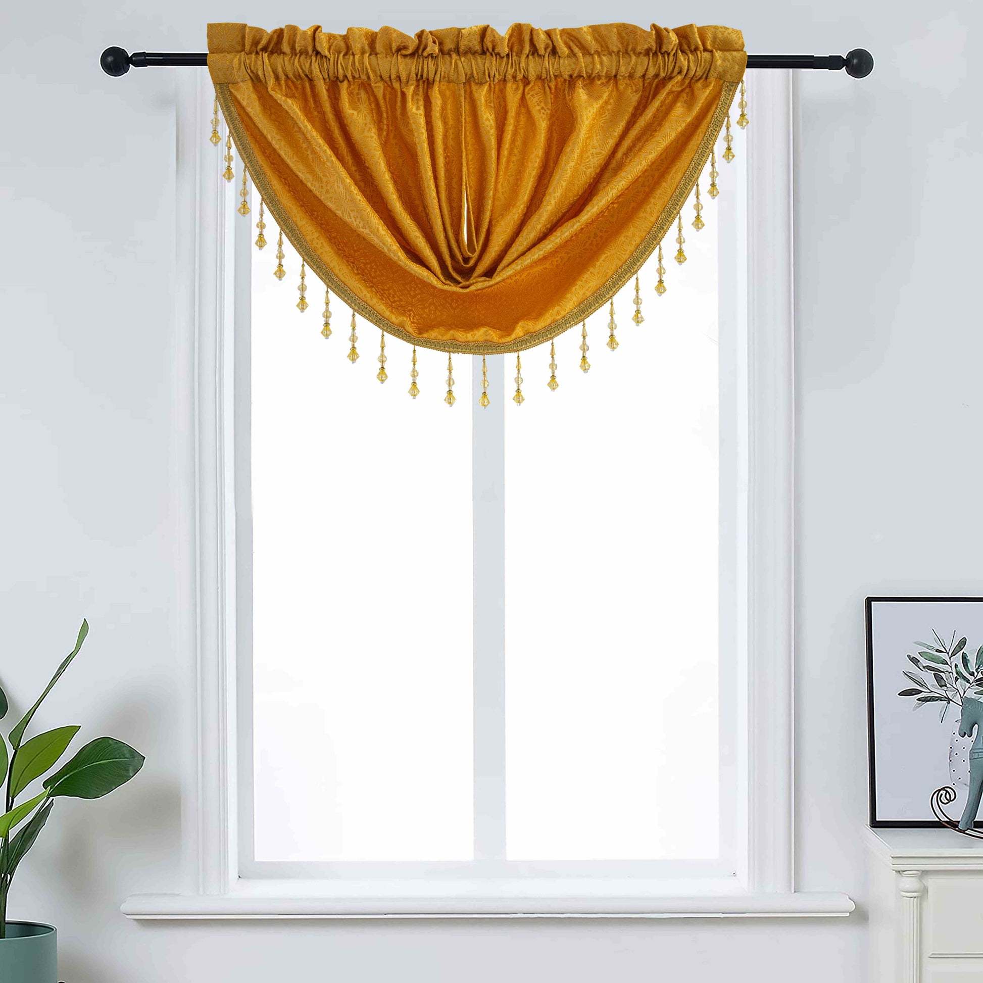 Denise - Embroidered Macrame Jacquard Panel - Valance sold separately - Glory Home Design