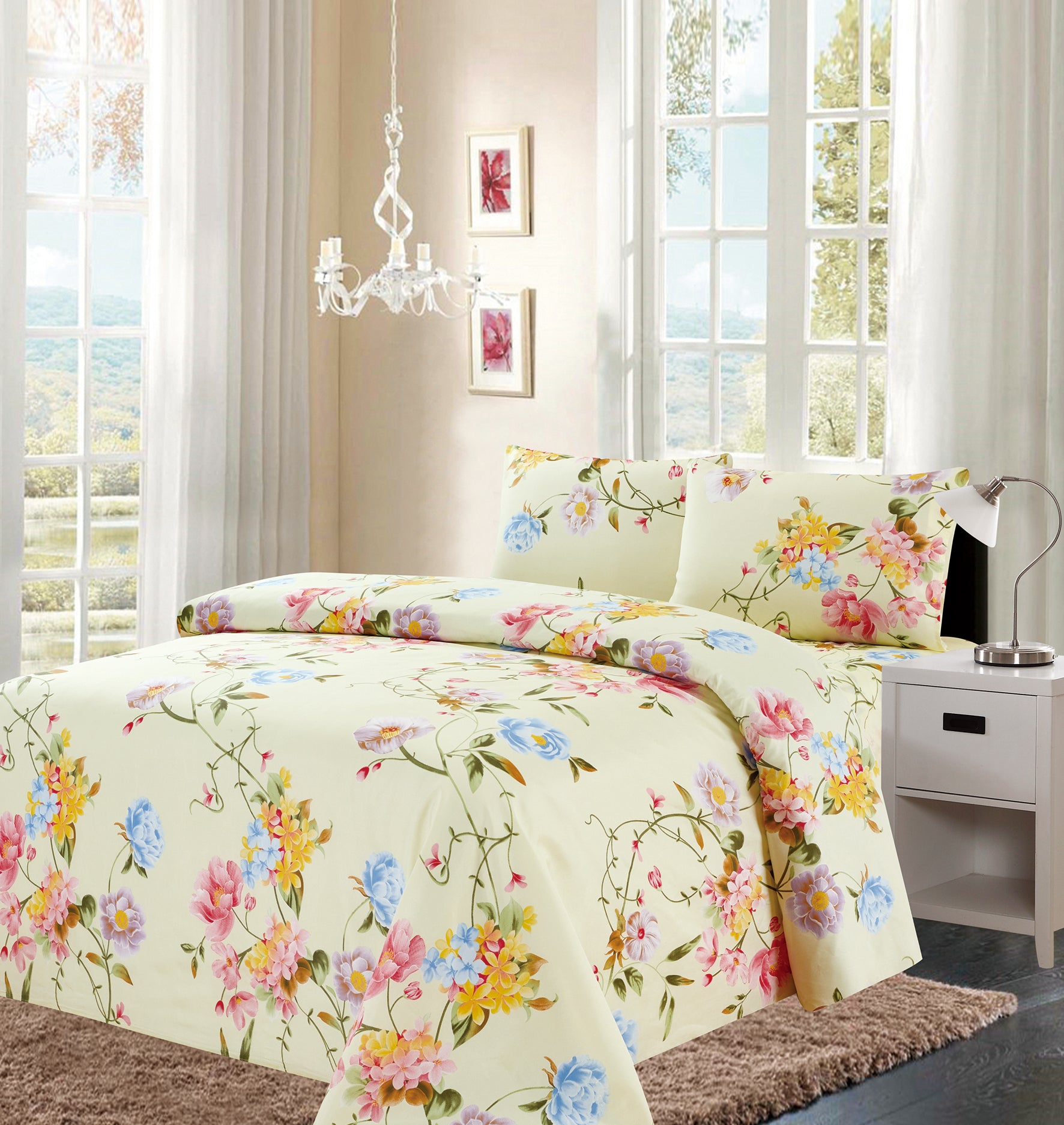 4 Piece Printed Sheet Set - Variation 800-2 Lineup - Glory Home Design