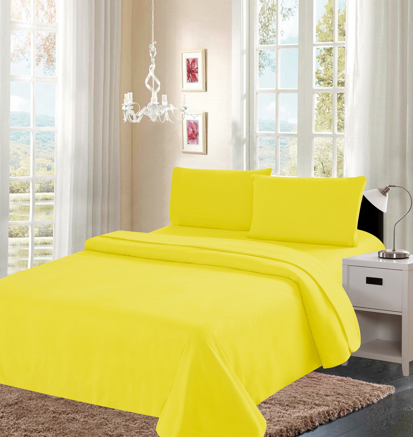 4 Piece Sheet Set - Single Colors 800 Lineup - Glory Home Design