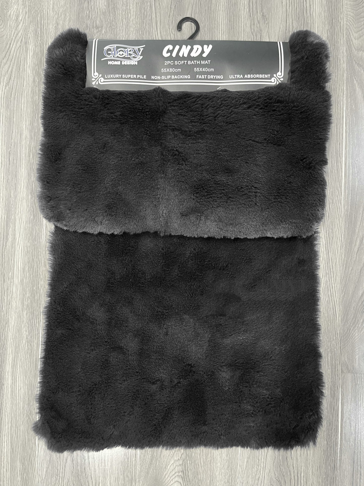 2 Piece Fur Feel Bathmat Set - Glory Home Design