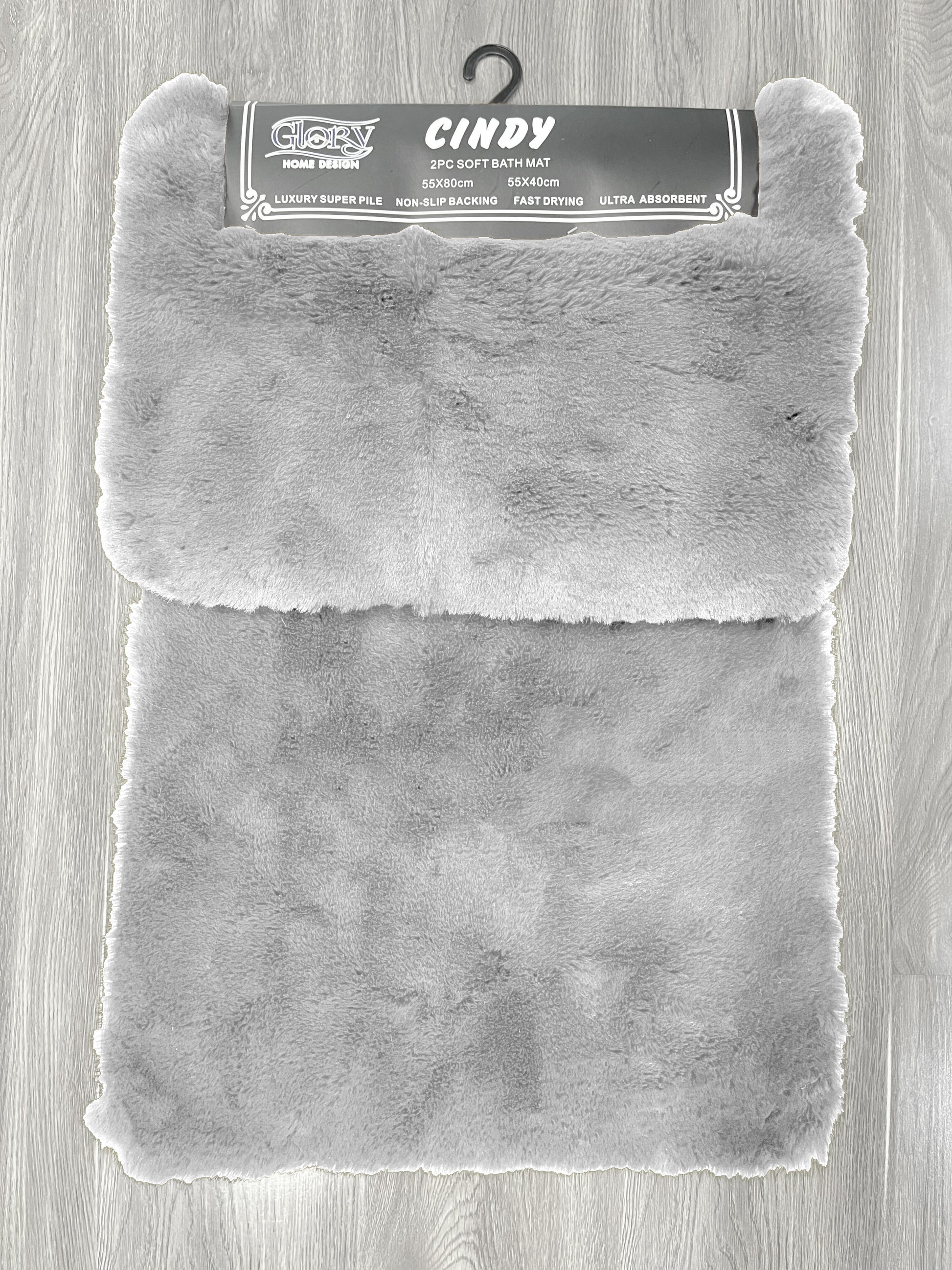 2 Piece Fur Feel Bathmat Set - Glory Home Design